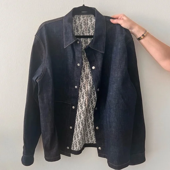 Dior | Jackets & Coats | Dior Oblique Overshirt Denim Jacket